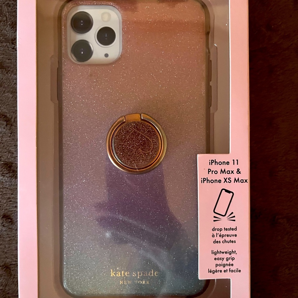 Kate Spade iPhone 11 Pro Max protective case w/ universal stability ring